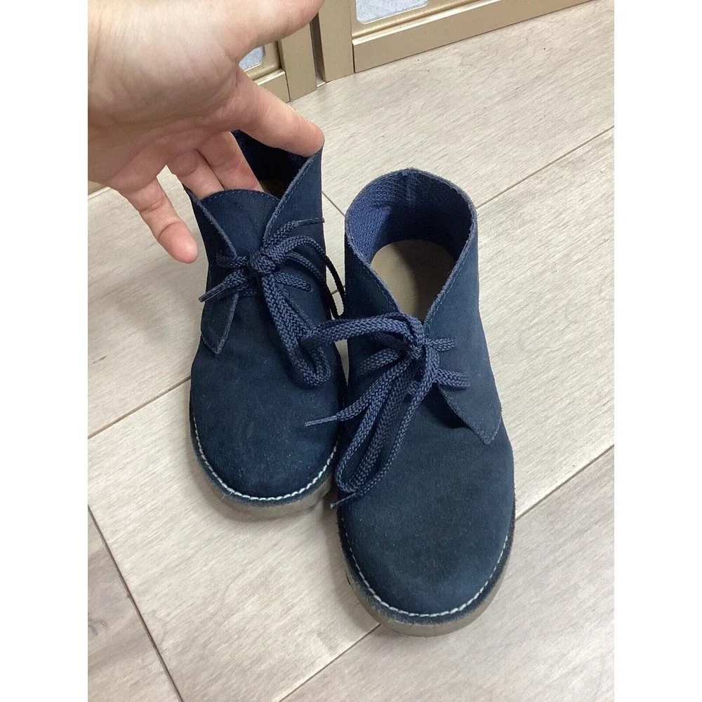 J CREW CREWCUTS Calvert BIG BOYS SUEDE LEATHER DRESS BOOTS SHOES KIDS 3